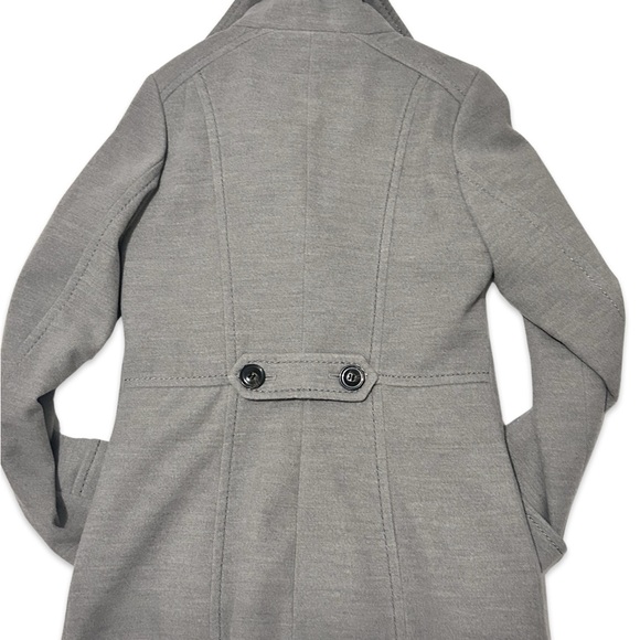 H&M double breasted heather grey peacoat - Picture 5 of 5